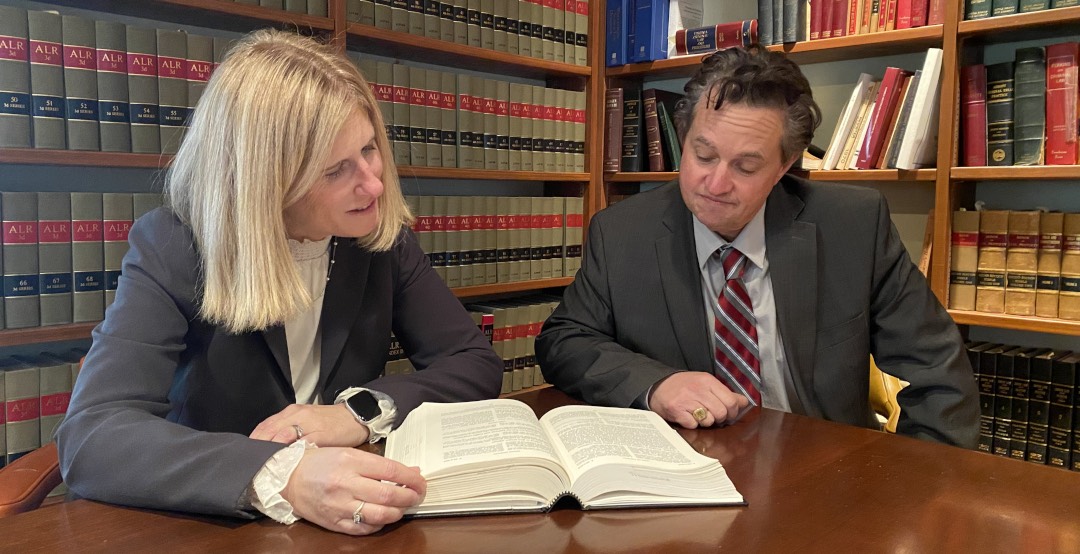 Liz Rabb and Jim Reid, criminal defense attorneys in Orange, Virginia